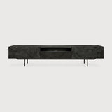 Mueble TV Graphic de Ethnicraft · Teca Black · 240x45x51h cm · vista frontal
