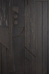 Mueble TV Mosaic de Ethnicraft · Teca y caoba Off black · 162x45x53h cm · detalle 8