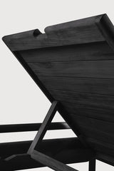 Tumbona de jardín ajustable Jack Ethnicraft, Teca negra / Sin Cojín, detalle