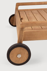 Tumbona de jardín ajustable Jack Ethnicraft, Teca / Sin Cojín, detalle
