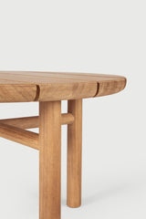 Mesa de centro de jardín Quatro Ethnicraft, Teca, detalle