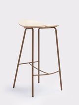 Taburete Ant H68 / H79 - Ondarreta — H68, polipropileno Lino y estructura Mocha · 1