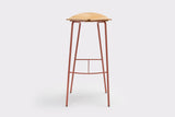 Taburete Ant H68 / H79 - Ondarreta — H79, polipropileno Capuccino y estructura Brique · 6