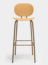 Taburete Hari H75 Polipropileno - Ondarreta — H75, polipropileno Capuccino y estructura Mocha · 1