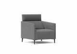 Butaca Grey - Joquer — GREY, PATAS METAL. Simulación de color Crevin Sublim 52; color orientativo.
