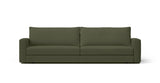 SOFÁ FRONT BASE A SUELO — simulación de color del tapizado Crevin Sublim 32. Color orientativo.