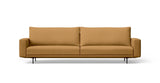 SOFÁ FRONT BASE SUSPENDIDA — simulación de color del tapizado Crevin Sublim 16. Color orientativo.