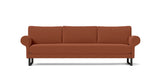 MAGNUS, BASE SUSPENDIDA U — simulación de color del tapizado Crevin Sublim 26. Color orientativo.