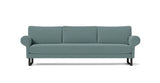 MAGNUS, BASE SUSPENDIDA U — simulación de color del tapizado Crevin Sublim 40. Color orientativo.