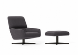 Pouf Ethos de Joquer — simulación de color del tapizado Crevin Sublim 53. Color orientativo.