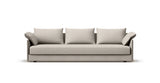 SOFÁ SENSO BASE A SUELO. BRAZO BAJO. ASIENTO CON COJÍN ÚNICO — simulación de color del tapizado Crevin Sublim 05. Color orientativo.