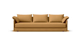 SOFÁ SENSO BASE A SUELO. BRAZO BAJO. ASIENTO CON COJÍN ÚNICO — simulación de color del tapizado Crevin Sublim 16. Color orientativo.