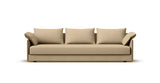 SOFÁ SENSO BASE A SUELO. BRAZO BAJO. ASIENTO CON COJÍN ÚNICO — simulación de color del tapizado Crevin Sublim 19. Color orientativo.