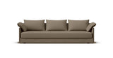 SOFÁ SENSO BASE A SUELO. BRAZO BAJO. ASIENTO CON COJÍN ÚNICO — simulación de color del tapizado Crevin Sublim 75. Color orientativo.