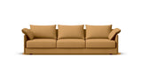 SOFÁ SENSO BASE A SUELO. BRAZO BAJO. ASIENTO CON VARIOS COJINES — simulación de color del tapizado Crevin Sublim 16. Color orientativo.