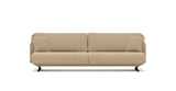 SOFÁ SERENE 108, BRAZO BAJO, BASE SUSPENDIDA — simulación de color del tapizado Crevin Sublim 19. Color orientativo.