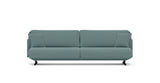 SOFÁ SERENE 108, BRAZO BAJO, BASE SUSPENDIDA — simulación de color del tapizado Crevin Sublim 40. Color orientativo.
