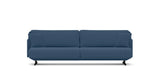 SOFÁ SERENE 108, BRAZO BAJO, BASE SUSPENDIDA — simulación de color del tapizado Crevin Sublim 43. Color orientativo.