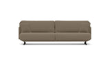 SOFÁ SERENE 108, BRAZO BAJO, BASE SUSPENDIDA — simulación de color del tapizado Crevin Sublim 75. Color orientativo.