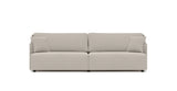 SOFÁ SERENE 98, BRAZO BAJO, BASE A SUELO — simulación de color del tapizado Crevin Sublim 05. Color orientativo.