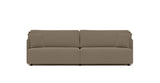 SOFÁ SERENE 98, BRAZO BAJO, BASE A SUELO — simulación de color del tapizado Crevin Sublim 75. Color orientativo.