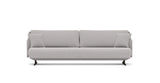 SOFÁ SERENE 98, BRAZO BAJO, BASE SUSPENDIDA — simulación de color del tapizado Crevin Sublim 07. Color orientativo.