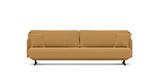 SOFÁ SERENE 98, BRAZO BAJO, BASE SUSPENDIDA — simulación de color del tapizado Crevin Sublim 16. Color orientativo.
