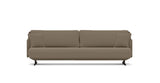 SOFÁ SERENE 98, BRAZO BAJO, BASE SUSPENDIDA — simulación de color del tapizado Crevin Sublim 75. Color orientativo.