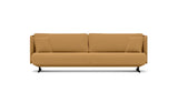 SOFÁ SERENE 98, BRAZO ALTO, BASE SUSPENDIDA — simulación de color del tapizado Crevin Sublim 16. Color orientativo.