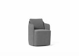 Silla Serene base a suelo plana de Joquer. Simulación orientativa del color Crevin Sublim 52 a partir de fotografía de referencia.