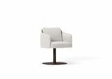 Silla Serene base suspendida plana de Joquer. Simulación orientativa del color Crevin Sublim 01 a partir de fotografía de referencia.