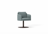 Silla Serene base suspendida plana de Joquer. Simulación orientativa del color Crevin Sublim 40 a partir de fotografía de referencia.