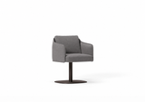 Silla Serene base suspendida plana de Joquer. Simulación orientativa del color Crevin Sublim 52 a partir de fotografía de referencia.