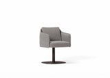 Silla Serene base suspendida plana de Joquer. Simulación orientativa del color Crevin Sublim 54 a partir de fotografía de referencia.