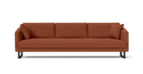 SOFÁ VENICE, BASE SUSPENDIDA U — simulación de color del tapizado Crevin Sublim 26. Color orientativo.