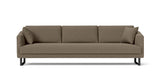 SOFÁ VENICE, BASE SUSPENDIDA U — simulación de color del tapizado Crevin Sublim 75. Color orientativo.