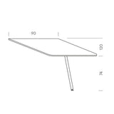 Mesa con pata Tria Mobles 114