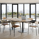 Silla Pecan con asiento tapizado - PUNT · vista 2