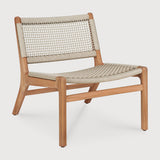 Sillón de jardín Jack Woven Ethnicraft, Teca / Beige, vista frontal