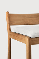 Taburete de bar de jardín Jack Ethnicraft, Teca / Off White, detalle
