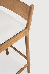 Taburete de bar de jardín Jack Ethnicraft, Teca / Off White, detalle