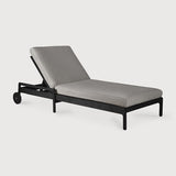 Tumbona de jardín ajustable Jack Ethnicraft, Teca negra / Mocha, vista frontal
