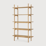 Estantería PI de pie de Ethnicraft · Roble Natural · 110x39x187h cm · vista lateral