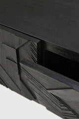 Mueble TV Graphic de Ethnicraft · Teca Black · 160x45x51h cm · detalle 6