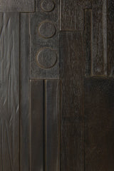 Mueble TV Mosaic de Ethnicraft · Teca y caoba Off black · 162x45x53h cm · detalle 7