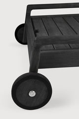 Tumbona de jardín ajustable Jack Ethnicraft, Teca negra / Sin Cojín, detalle