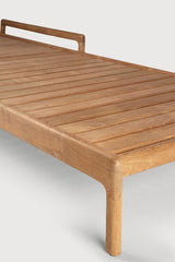 Tumbona de jardín ajustable Jack Ethnicraft, Teca / Sin Cojín, detalle