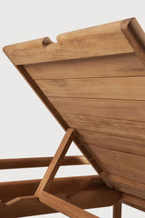 Tumbona de jardín ajustable Jack Ethnicraft, Teca / Sin Cojín, detalle