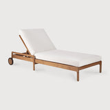 Tumbona de jardín ajustable Jack Ethnicraft, Teca / Off White, vista del producto