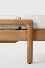 Tumbona de jardín ajustable Jack Ethnicraft, Teca / Off White, detalle